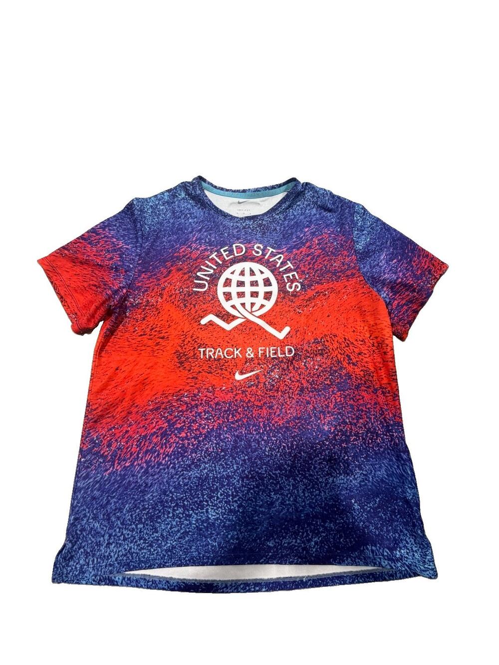 Nike Miler Team USA Edition Running Top DriFit Track Men's Med (AI2)
